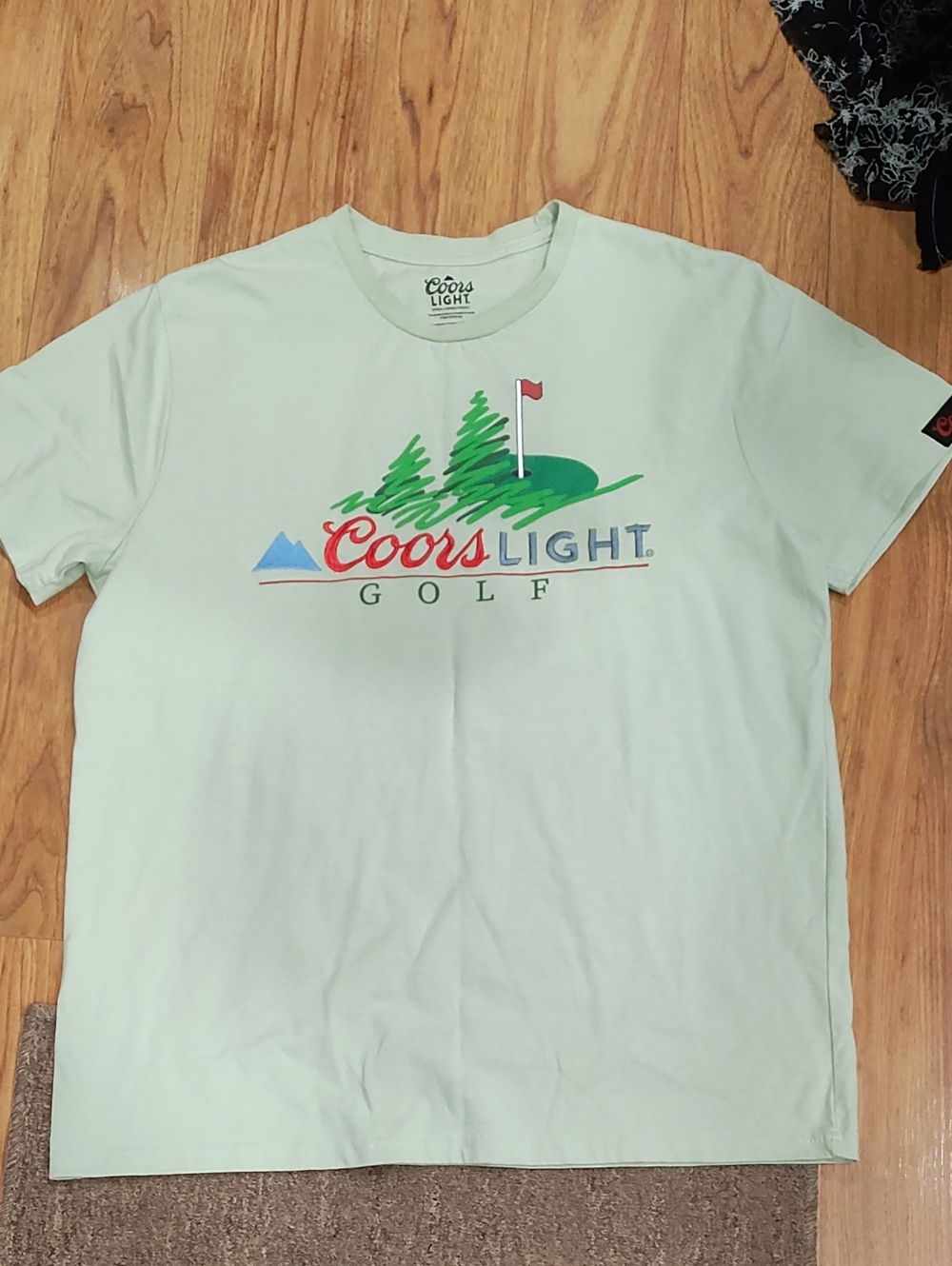 Coors Light Golf Short-Sleeve Tee in Light Green